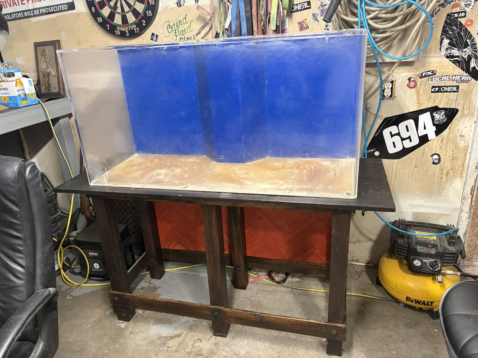 90 gallon acrylic tank and stand