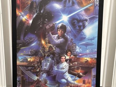 Star Wars 30th Anniversary Framed Movie Poster - Luke, Vader, Yoda, Leia & More