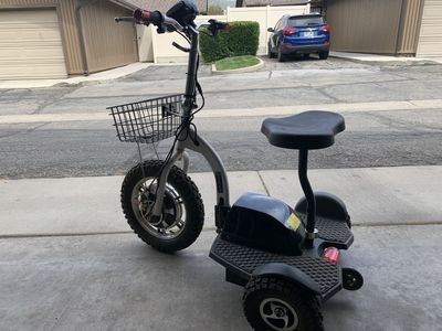 Eurosports Euroscooter 3-Wheel Electric Mobility Scooter w/ Seat & Front Basket