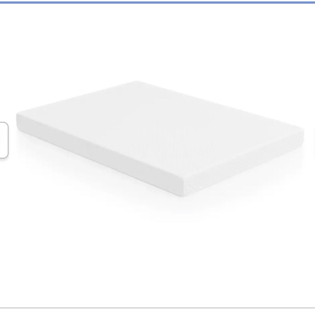 Full Size like new Memory foam mattress, Box Spring and  Metal Frame