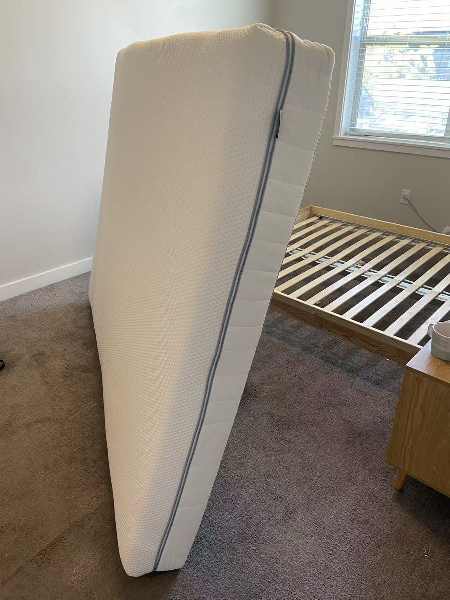IKEA ÅBROTTEN Queen Foam Mattress - Medium Firm - Like New, Washable Cover