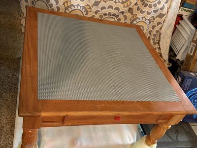 Wooden Kids Lego Activity Table with Building Surface and Drawer