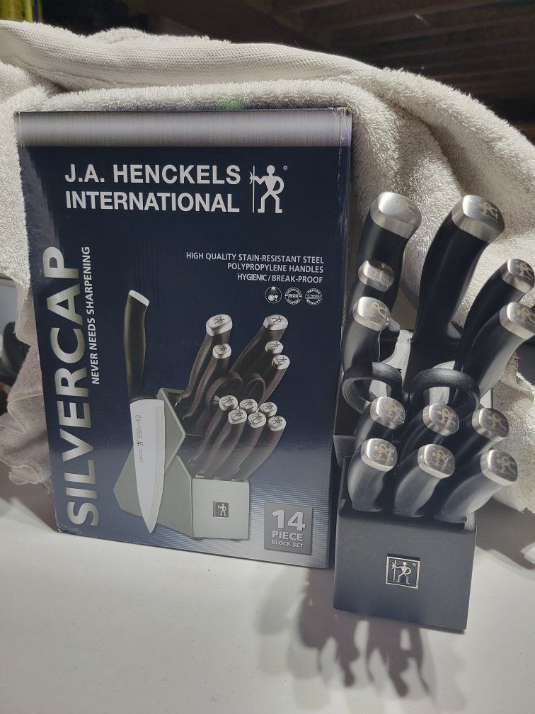 J.A. Henckels International Silvercap 14-Piece Knife Block Set
