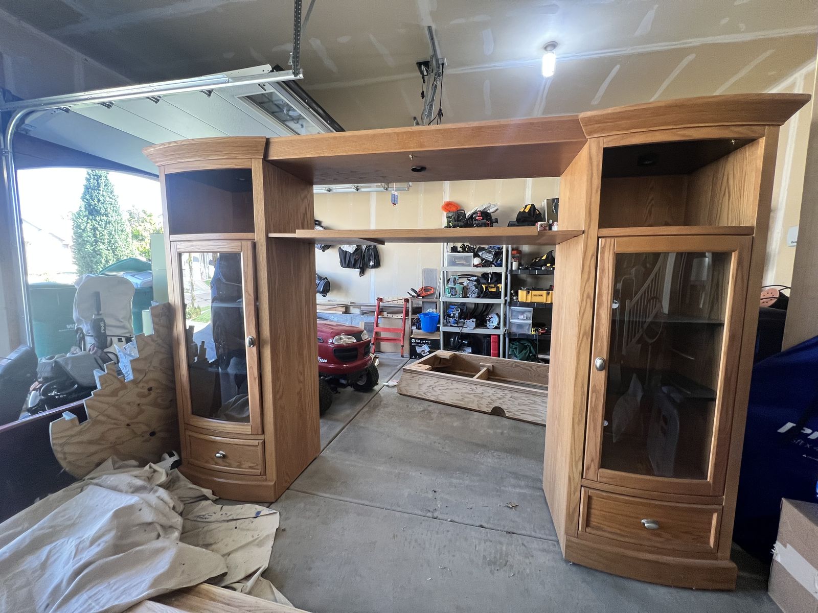 Oak entertainment Center