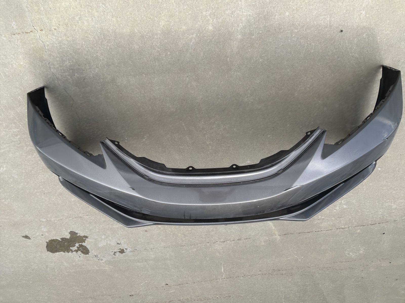 2013-2015 Honda Civic Sedan OEM Front Bumper Cover Gray Genuine Honda