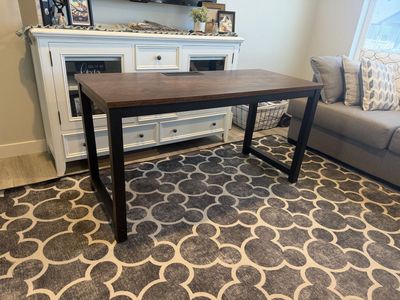 Modern Industrial Style Desk - 55” x 23.5”
