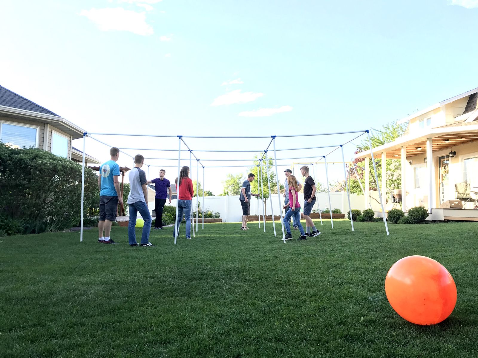 9-Square Game Set Sky Grid Classic, Portable, Fits in One Bag, Custom Heights Available