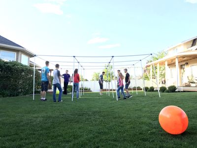 9-Square Game Set Sky Grid Classic, Portable, Fits in One Bag, Custom Heights Available