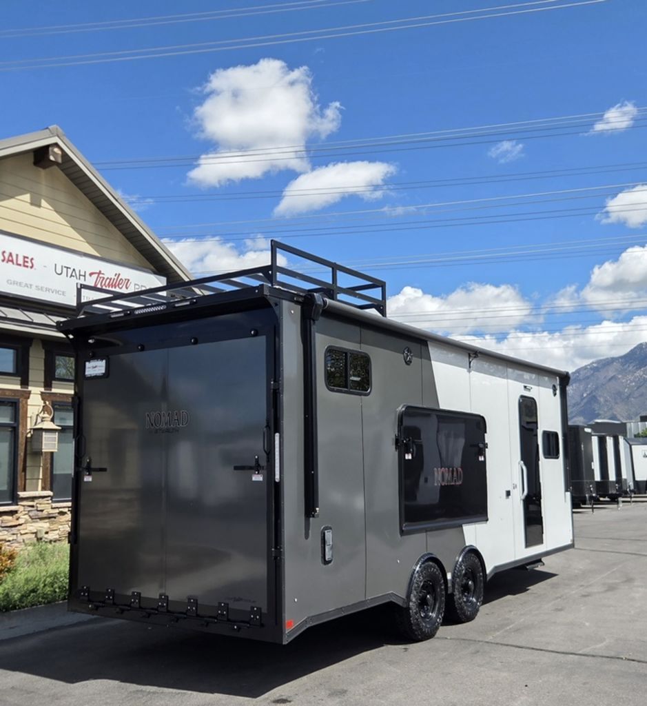 8x24 / 8.5x24 Nomad 24FK SE Toy Hauler Travel Trailer Enclosed R.V. Stealth Nomad 2026