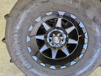 STI Sand Drifter Tires Polaris RZR 30x13-14 and 30x11-14 with HD Alloy Wheels Set