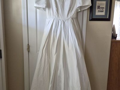 Ivory Square neck Ball Gown Wedding Dress