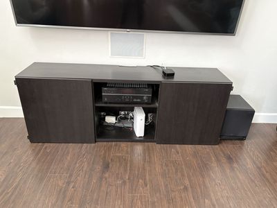 IKEA Besta black TV stand Console $100 cash/venmo in Draper