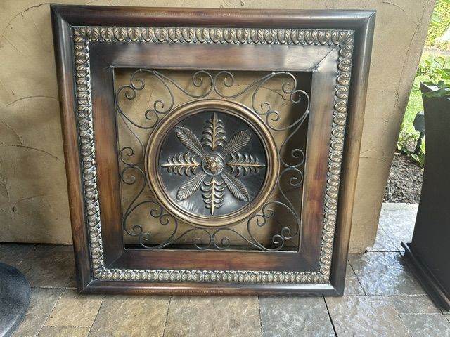 Metal Wall Art 38" x 38" Excellent condition