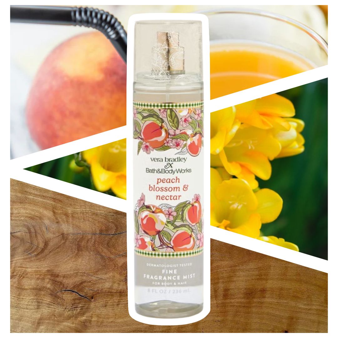 BATH & BODY WORKS X VERA BRADLEY -- PEACH BLOSSOM & NECTAR