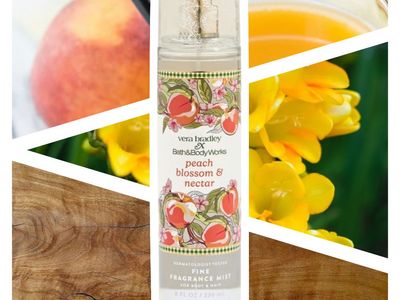 BATH & BODY WORKS X VERA BRADLEY -- PEACH BLOSSOM & NECTAR