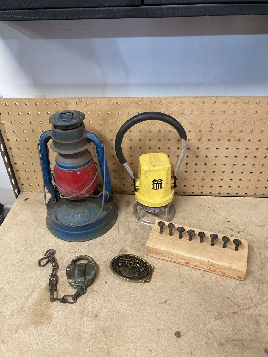 Railroad antiques. $80 or less.