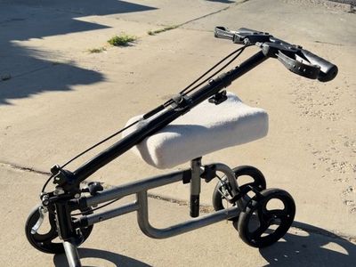 Foldable Adjustable Steerable Knee Walker Scooter Crutch Alternative Medical Aid