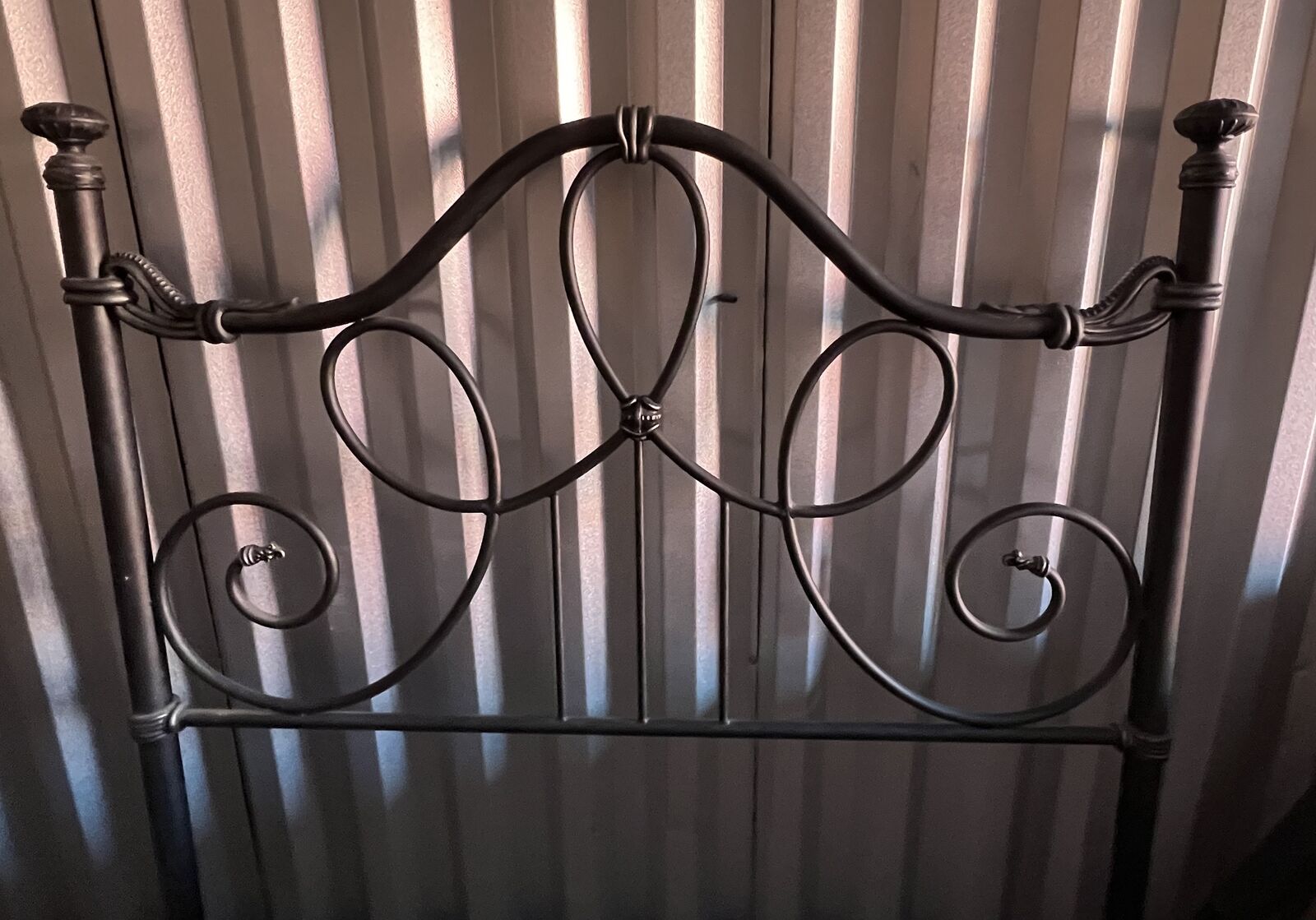 Wrought Iron Headboard & Footboard