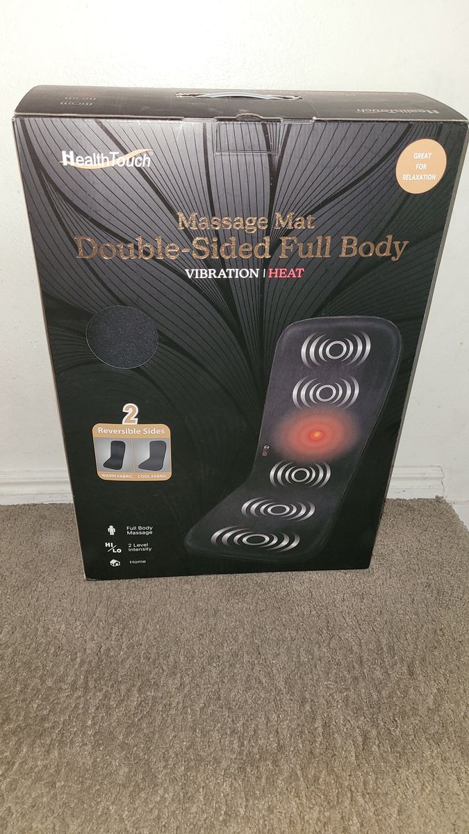 Health touch massage mat double sided full body vibration heat