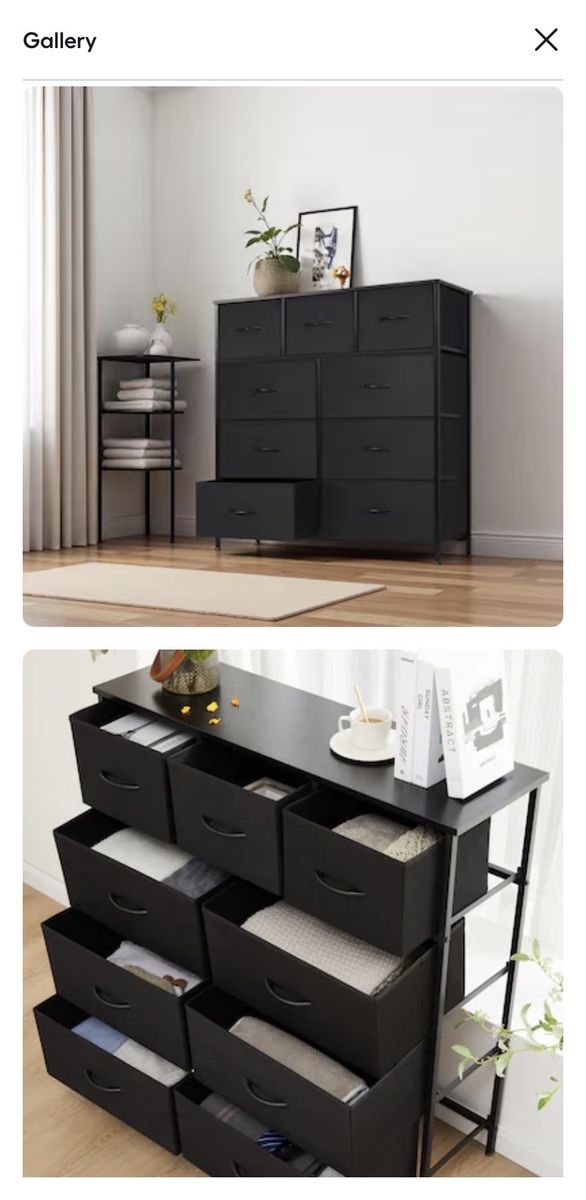 9 DRAWER STORAGE TOWER BLACK bedroom furniture