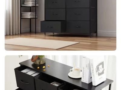 9 DRAWER STORAGE TOWER BLACK bedroom furniture