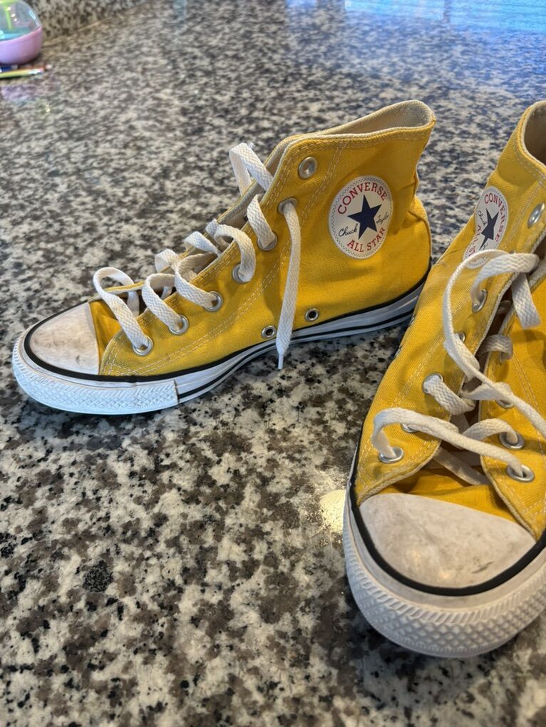 Yellow Converse Shoes