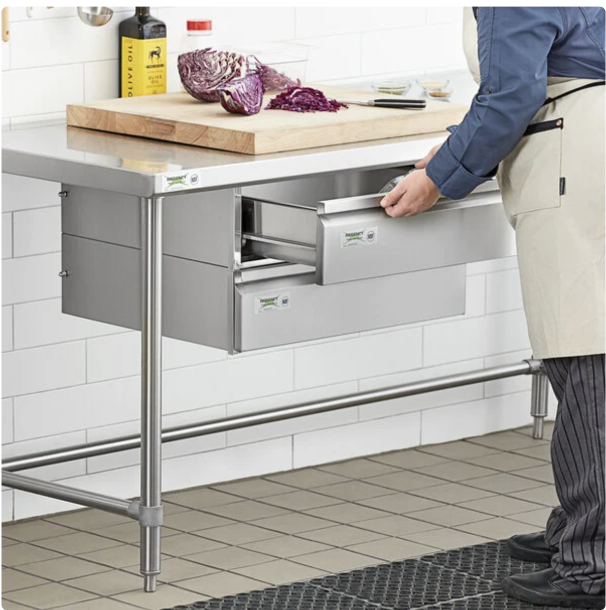 Regency 20" x 20" x 5" Drawer with Stainless Steel Front