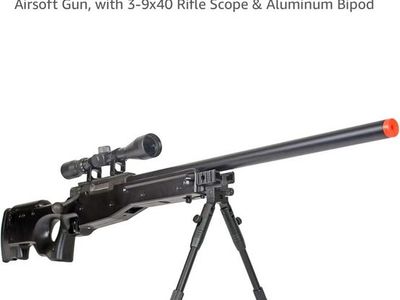 BBTac BT59 Type 96 Bolt Action Airsoft Sniper Rifle with 3-9x40 Scope & Bipod