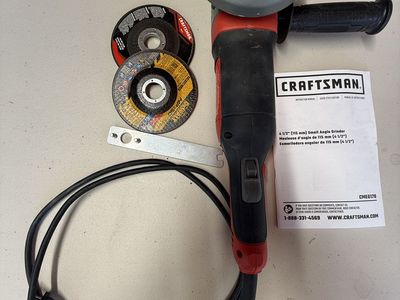 Craftsman angle grinder with discs
