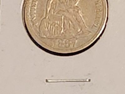 1887 Seated Liberty Dime United States Coin
