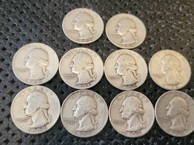 1951-1953 90% Silver Quarters