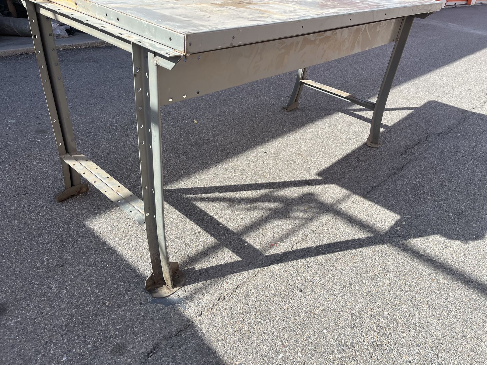 Industrial Steel Work Table