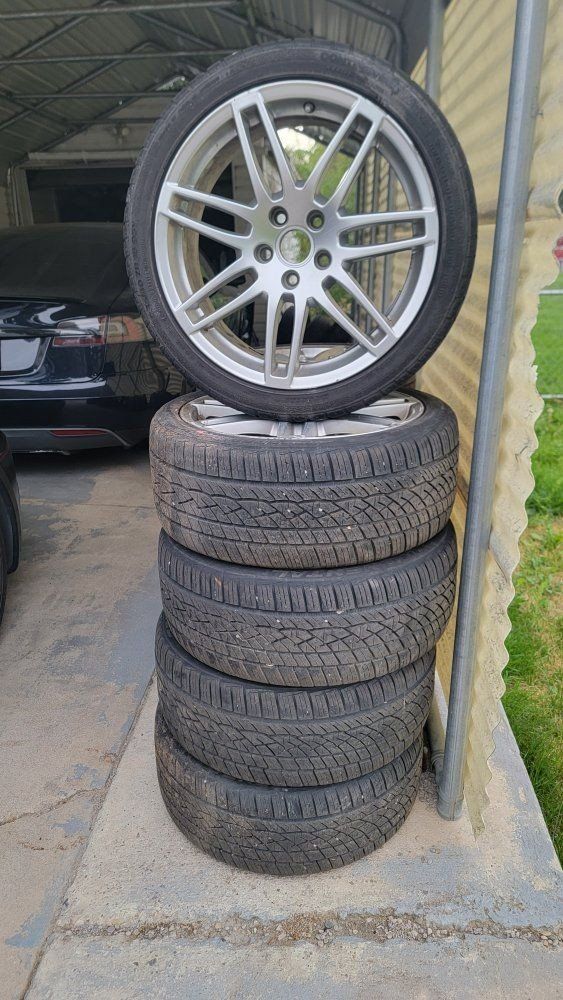 (5) Audi Quattro B7 A4 S4 8jx18 18" Et43 14 Spoke Wheel