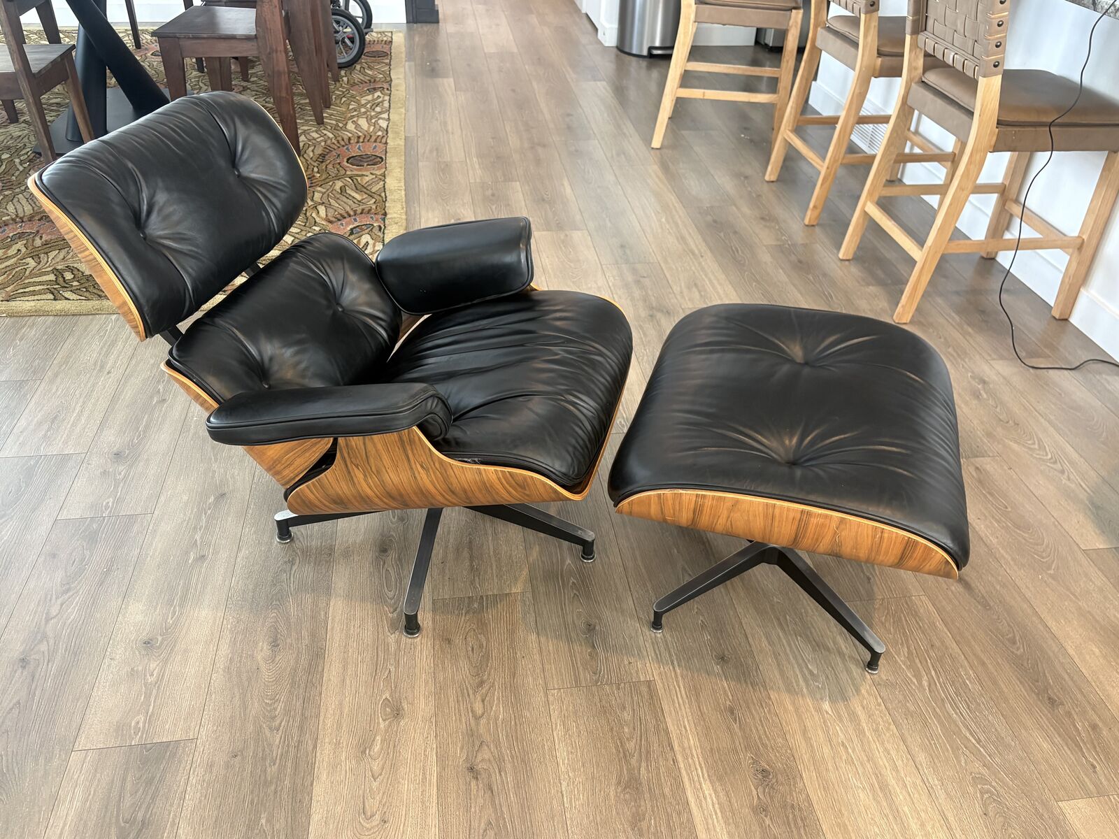 Vintage 90s Eames Style Lounge Chair