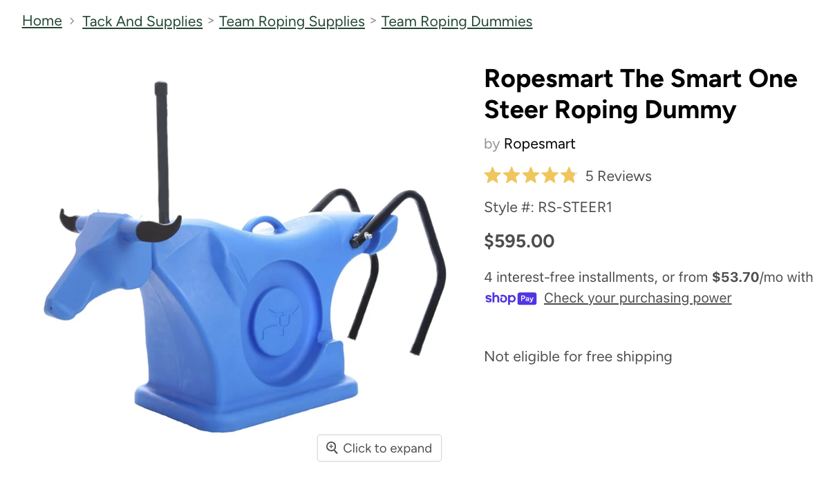 Ropesmart Roping Dummy