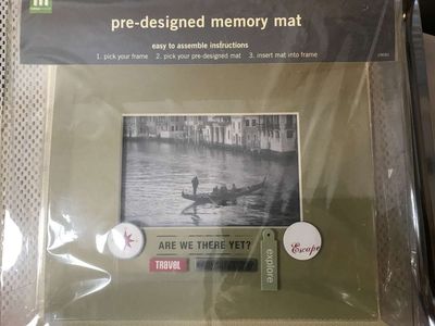 Making Memories Pre-Designed Memory Mat, 10”x8”, Travel, or All Boy, New or die-cut mats