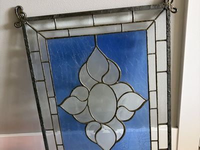 Vintage Stained Glass Panel