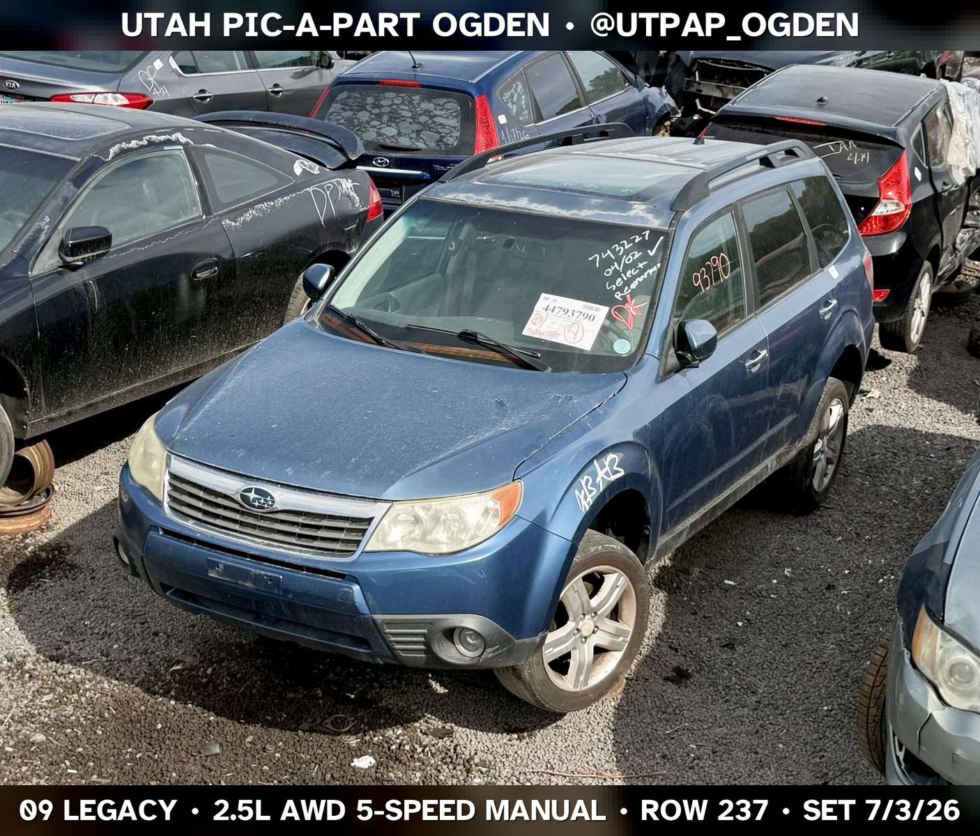 2009 Subaru Legacy Parts - UTPAP Ogden
