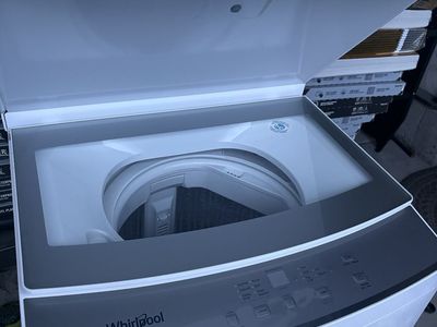 HE whirlpool stackable, washer and dryer