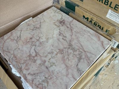 Natural Marble Coral Oriental 12"x12" (5 sq ft) Tiles - 20 Cases (100 sq ft total)