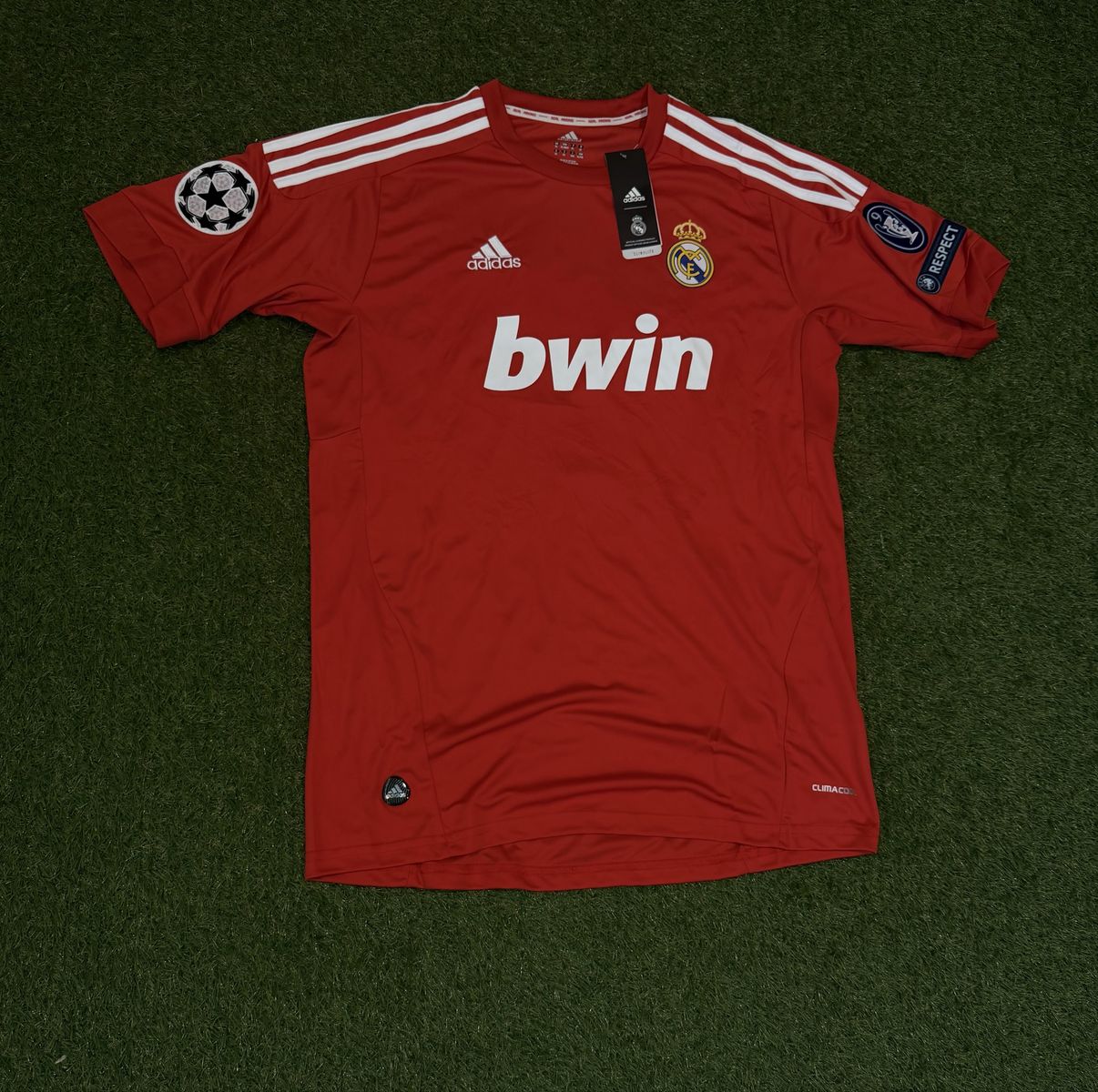 Adidas Real Madrid Ronaldo #7 Red Soccer Jersey Men's Size L ClimaCool Champions League