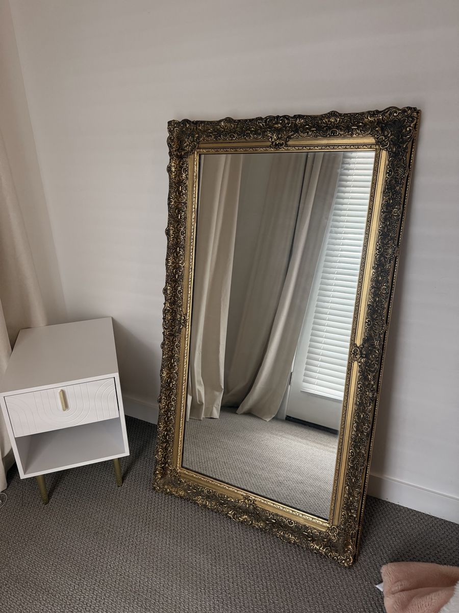 Antique Mid-Century Gold Mirror
