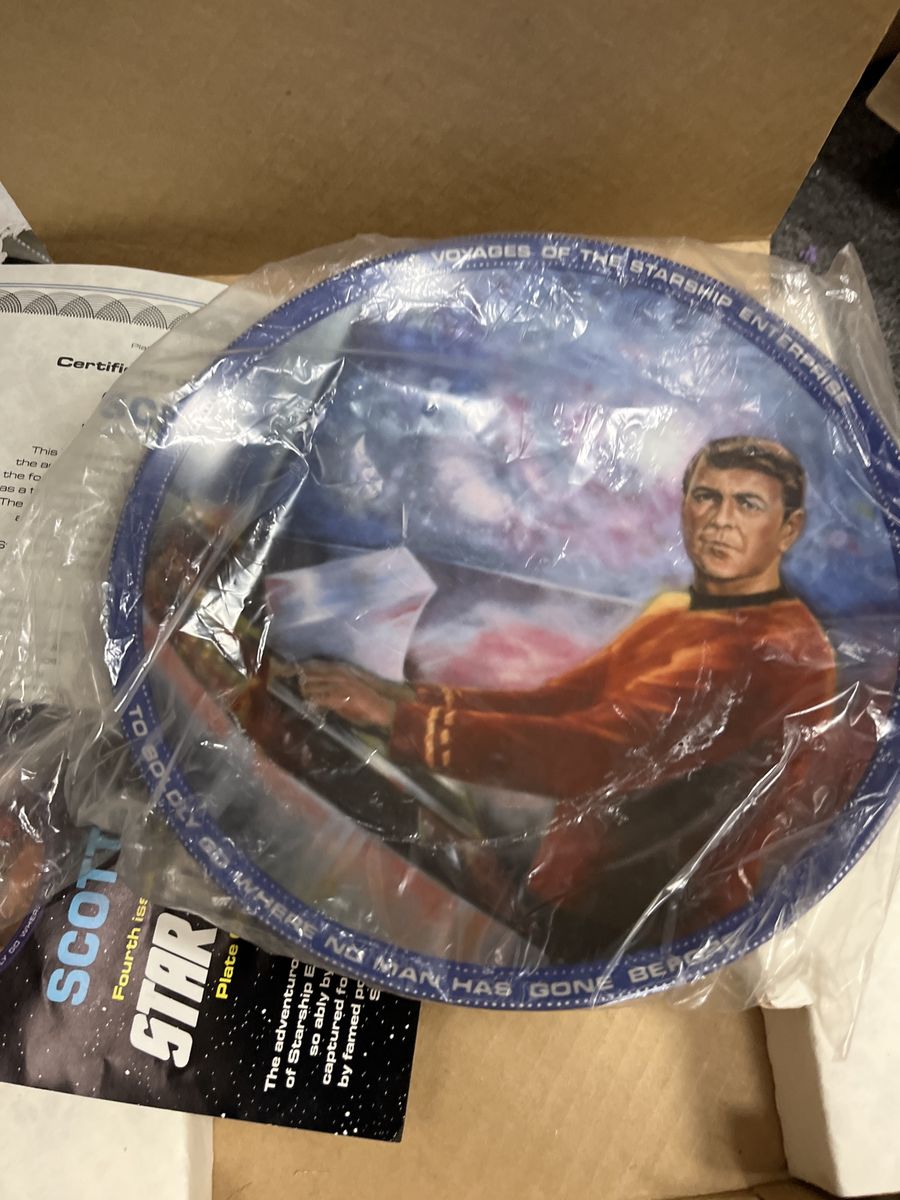 Star Trek Plate Scotty