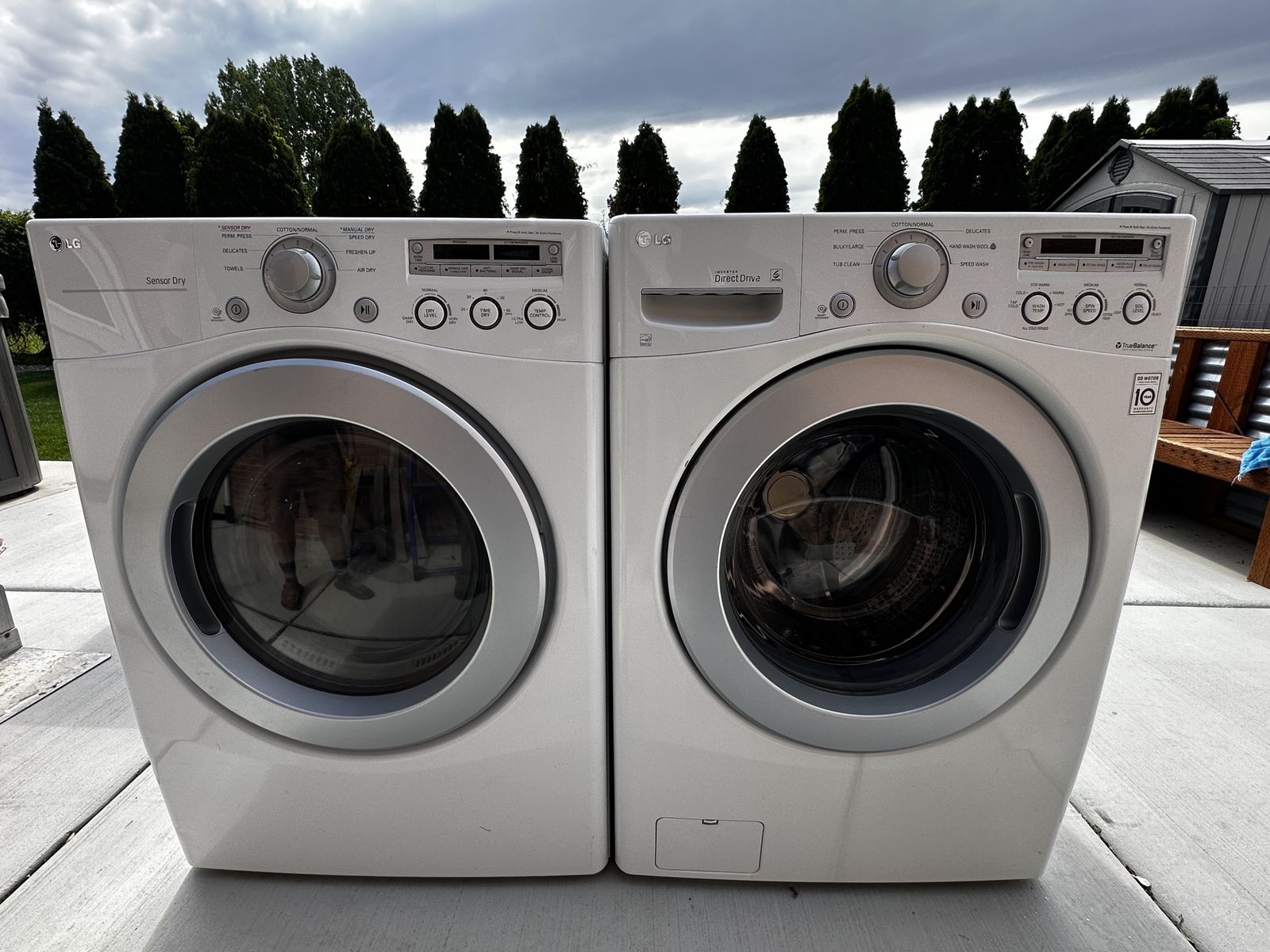 LG gas washer and dryer