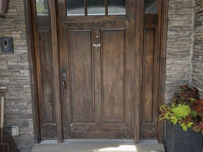 FREE – Solid Wood Front Entry Door & Sidelights