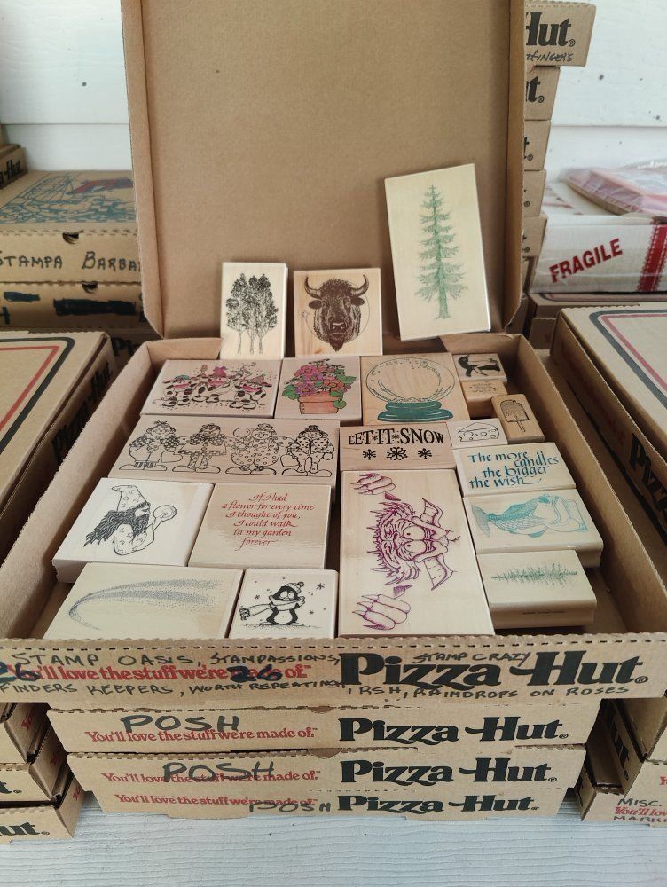 Box #26 of 65, New, old stock rubber stamps, designed mainly for people that like to make their own greeting cards.