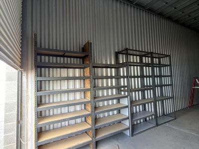 Heavy-Duty Industrial Steel Shelving Units - Set of Multiple Racks