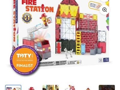 NEW MAGNA-TILES® Fire Station Blocks Magnetic
