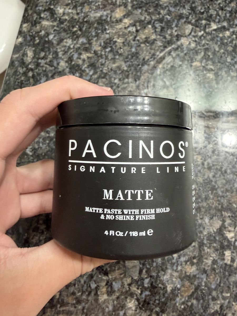 Pacinos Signature Line Matte Hair Paste - Firm Hold, No Shine, 4 fl oz