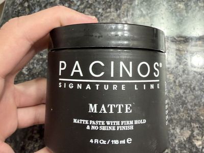 Pacinos Signature Line Matte Hair Paste - Firm Hold, No Shine, 4 fl oz